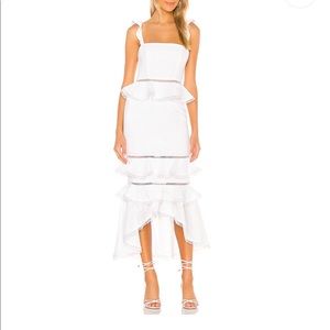 NBD White Midi Dress